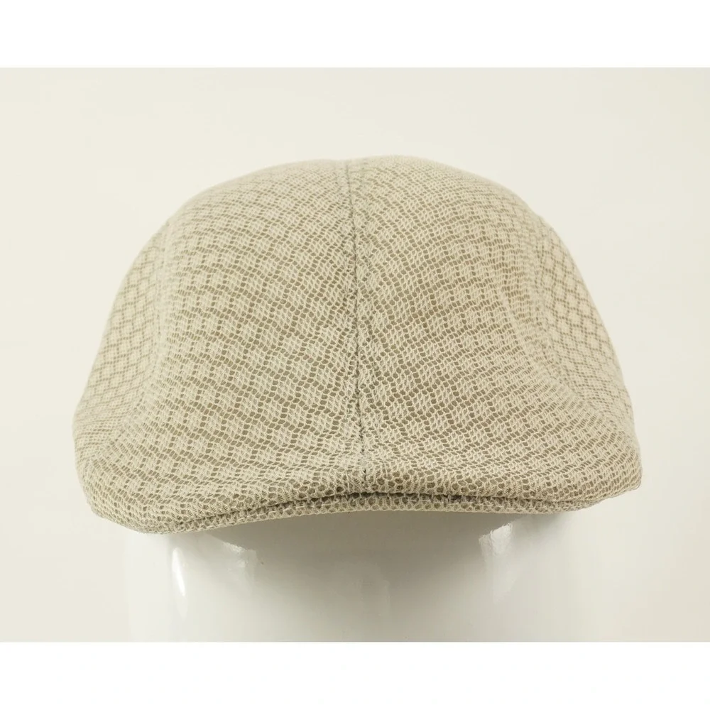 Kangol Vintage 1950s Flat Cap Hat Post Boy Golf Baker Mesh Hat Mens Small Cotton